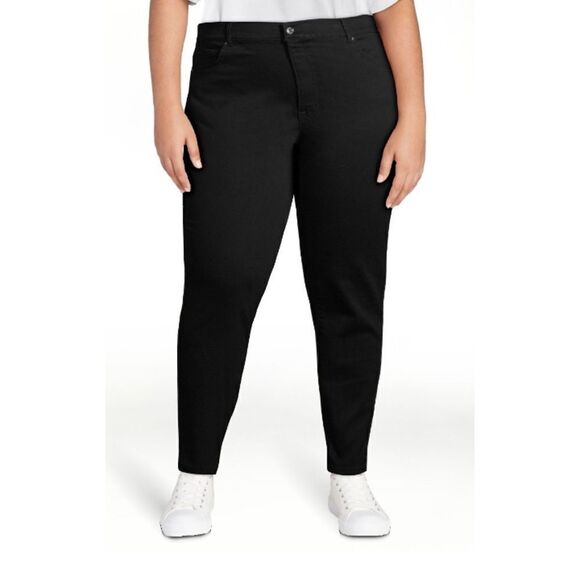 Women's High Rise Skinny Jeans Pants With Tummy Control 2-Pack Size 18W Petite - Picture 12 of 13